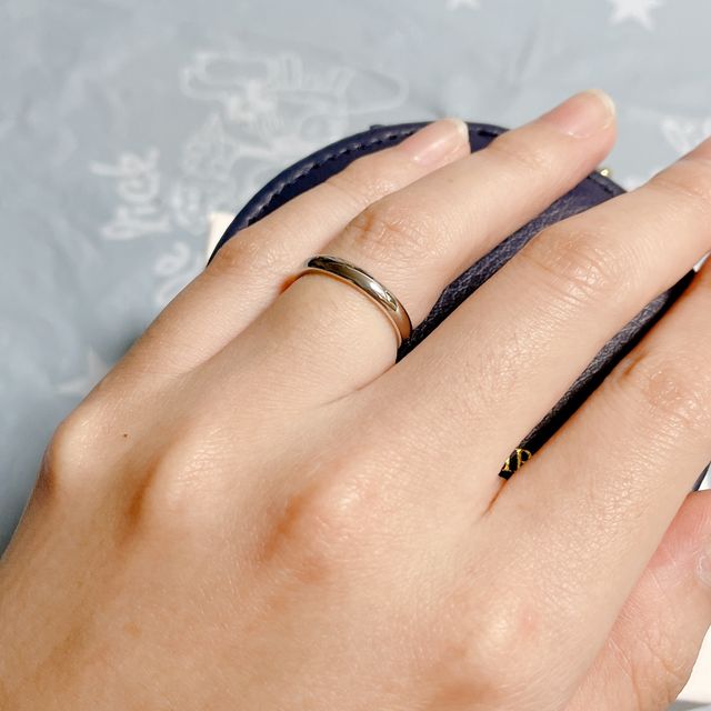 【銀座ダイヤモンドシライシの口コミ】 シンプルでずっとつけられるデザイン、丸みがあってストレート、夫と全く…