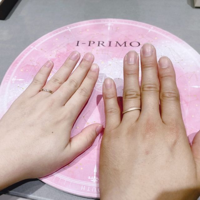 【アイプリモ(I-PRIMO)の口コミ】 指輪のデザインで一周続いてる、ハートのミルグレインが可愛いのでそれが…
