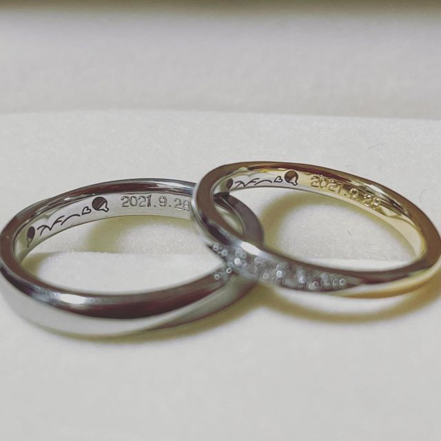 【ケイウノ ブライダル(K.UNO BRIDAL)の口コミ】 婚約指輪でもお世話になり、その時のスタッフの対応も非常に良かったので…