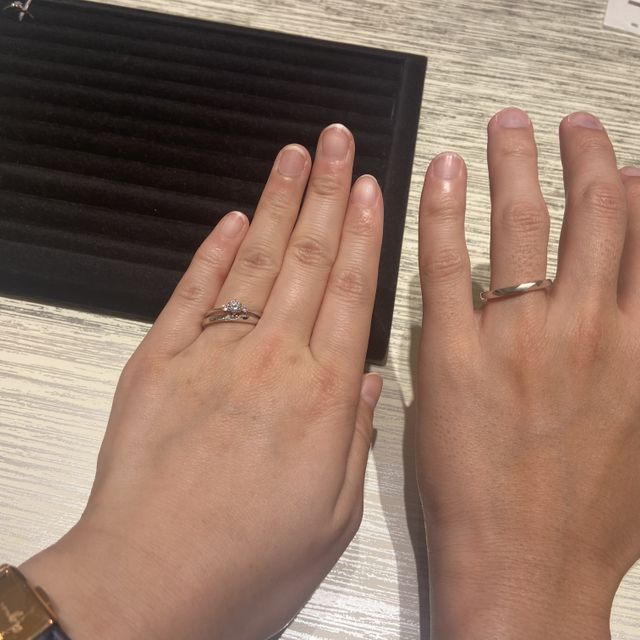 【TRECENTI(トレセンテ)の口コミ】 セットリングでシンプルなものを購入したくて、探していたところ、こちら…