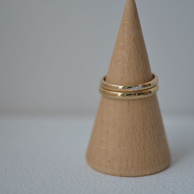 【CRAFY(クラフィ)の口コミ】 手作り、ゴールド、スターダスト加工、刻印、ダイヤモンド3点で作成しまし…