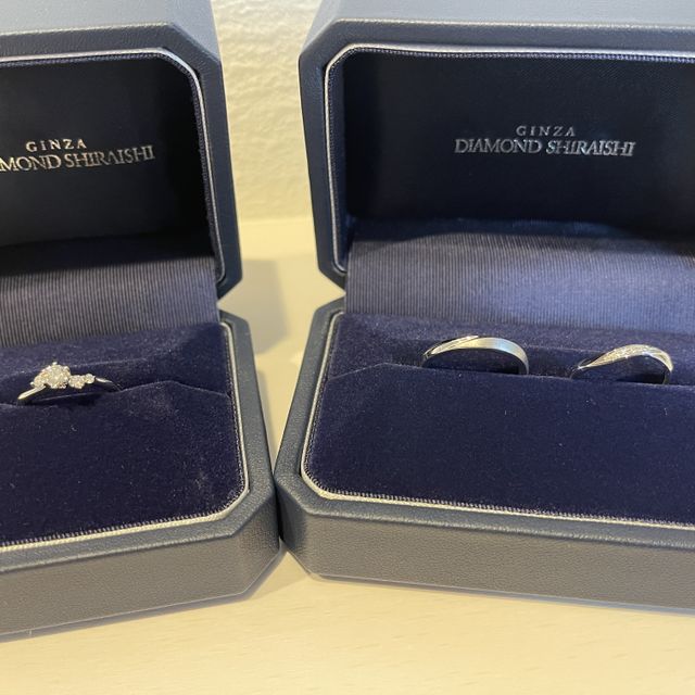 【銀座ダイヤモンドシライシの口コミ】 シンプルかつ指が綺麗に見えるものが良いと思い選びました。ダイヤモンド…