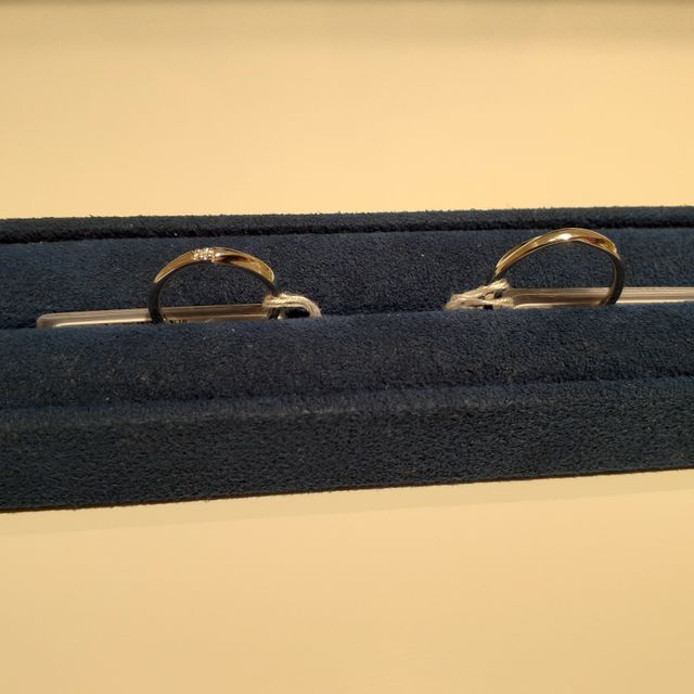 【4℃ BRIDAL(ヨンドシーブライダル)の口コミ】 友達がみんな似たようなデザインが多くて、私は1粒のタイプのものが良かっ…