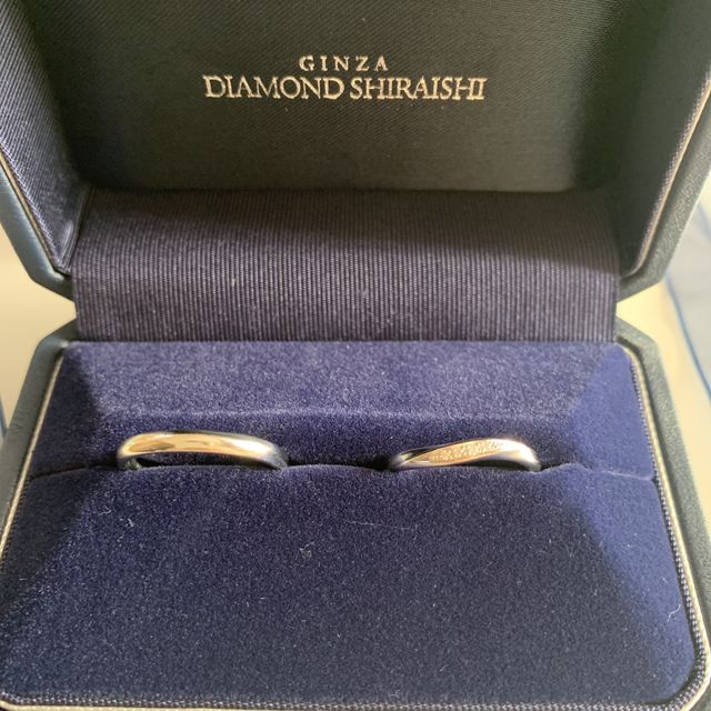 【銀座ダイヤモンドシライシの口コミ】 自分の指のネックを話して、こういったデザインが合っているよ、とすすめ…