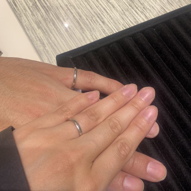 【TRECENTI(トレセンテ)の口コミ】 指のタイプが細身で長いため、どちらかというと細めのデザインが似合うと…