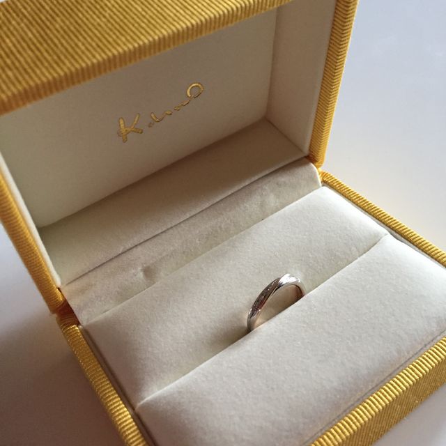 【ケイウノ ブライダル(K.UNO BRIDAL)の口コミ】 自分だけしか持っていない特別な指輪が欲しかったので、フルオーダーがで…