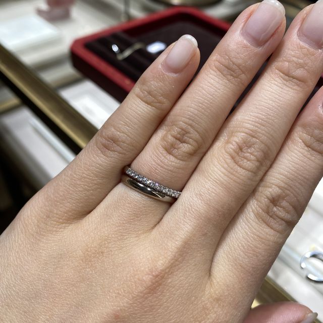 【カルティエ(Cartier)の口コミ】 憧れのカルティエはやはり素敵でした。婚約指輪はエタニティがいい！と思…