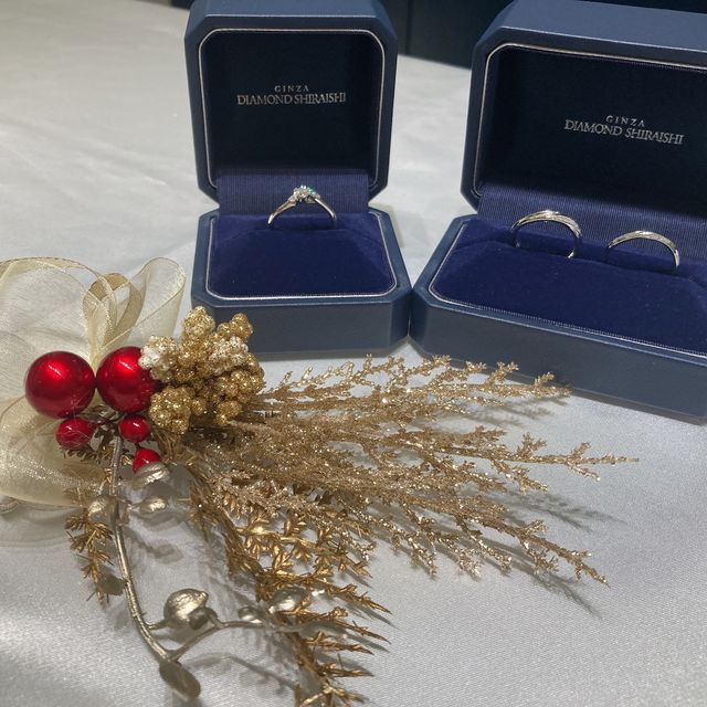 【銀座ダイヤモンドシライシの口コミ】 ダイヤモンドの輝きが他のショップとか違いました。デザインの種類も豊富…
