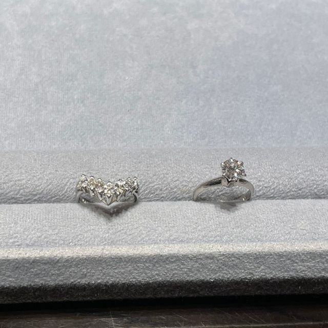 【ケイウノ ブライダル(K.UNO BRIDAL)の口コミ】 新郎母から頂いた婚約指輪をフルリフォームしました。
頂いたデザインを崩…