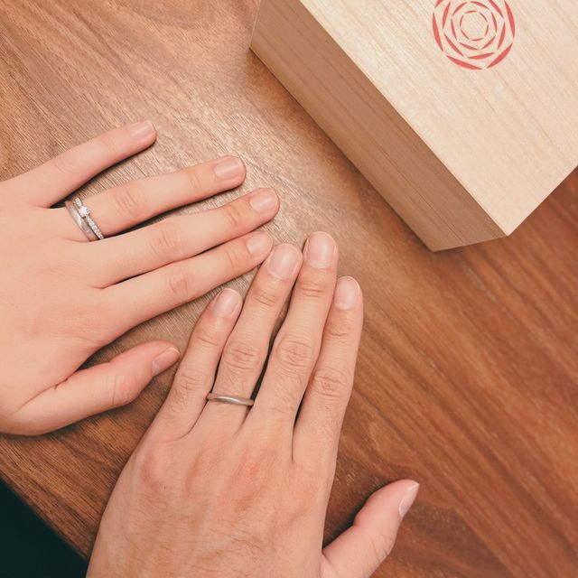 【出雲結(いずもゆい)の口コミ】 2人が出会った地に縁のある指輪だったので決めさせて頂きました！デザイン…