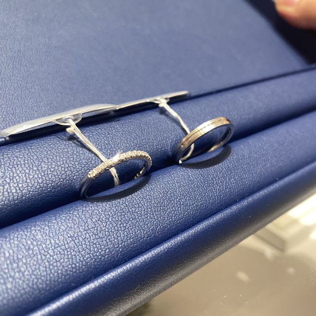 【銀座ダイヤモンドシライシの口コミ】 ダイヤの輝きが欲しく、ハーフエタニティで探していましたが、毎日使うも…