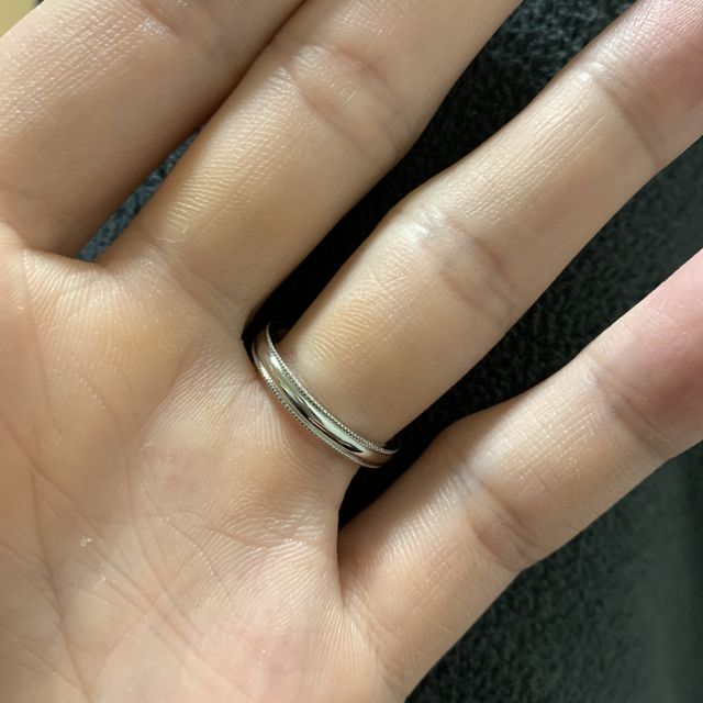 【ケイウノ ブライダル(K.UNO BRIDAL)の口コミ】 元々は、シンプルなデザインが良いと思い、探していた。しかし、ペアリン…