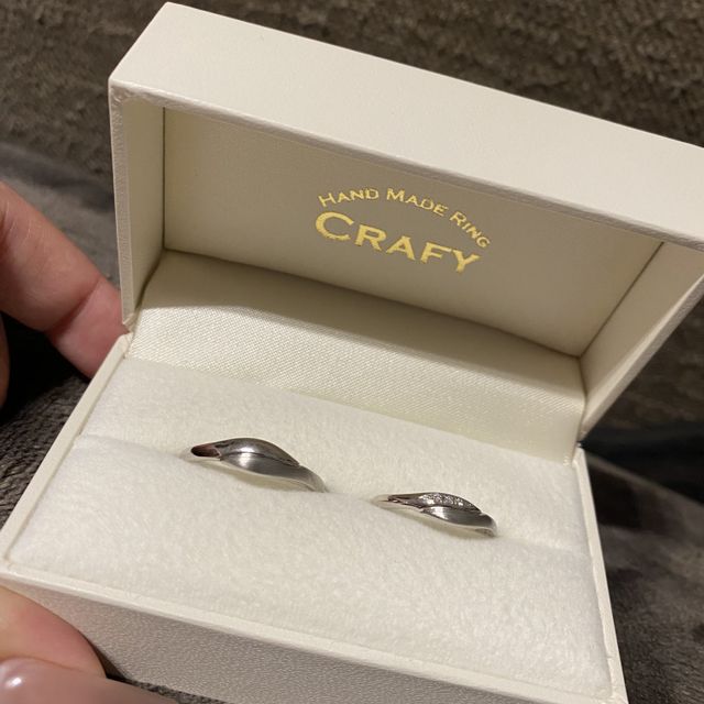 【CRAFY(クラフィ)の口コミ】 2人でお互いのを手作りしたかったのと、デザインの細かなオーダーもOKでス…