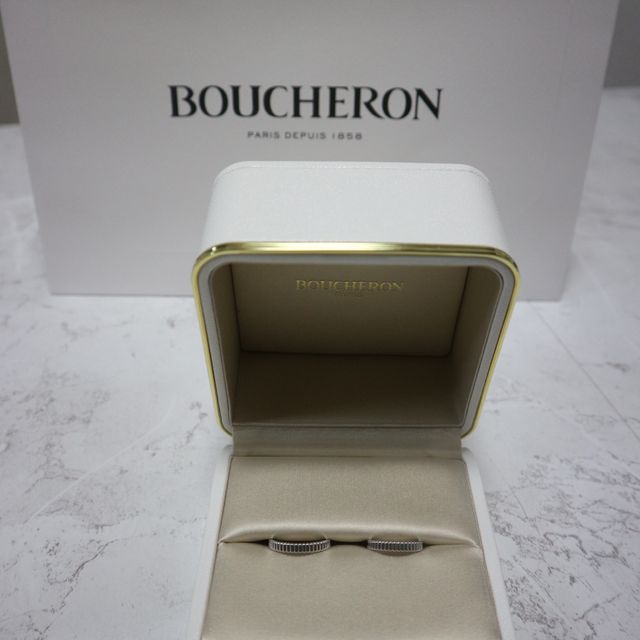 【ブシュロン(BOUCHERON)の口コミ】 元々欲しかったブランドで、絶対これがいいと思えるようなデザインの指輪…