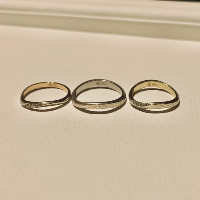 【杢目金屋(もくめがねや)の口コミ】 リングのインナーカラーをプラチナ、シルバー、ホワイトゴールド、ピンク…