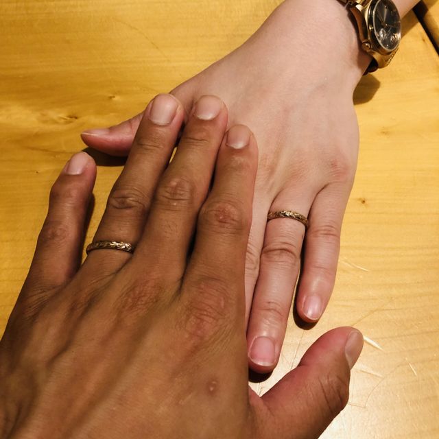 【Makana(マカナ)の口コミ】 マカナのデザインが気に入って2人で指輪を探しました！ハワイアンジュエリ…