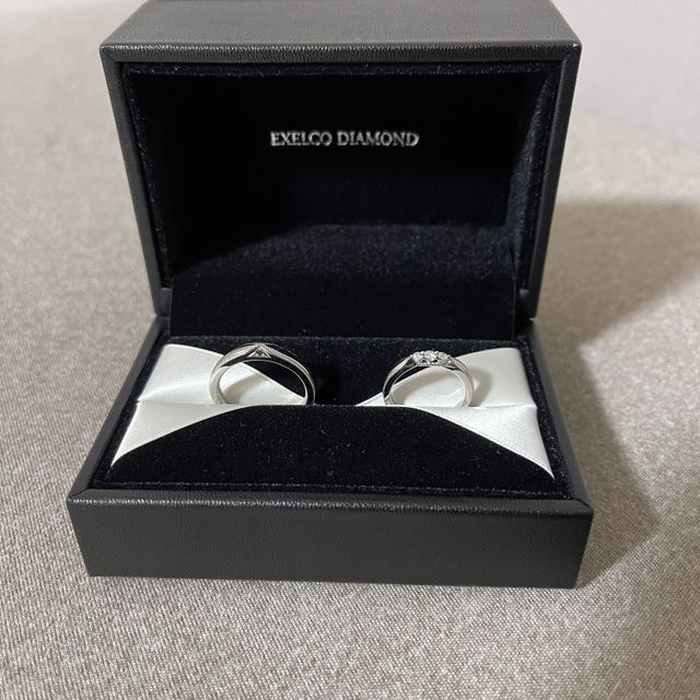 【エクセルコダイヤモンド(EXELCO DIAMOND)の口コミ】 夫婦で名前が同じものがよく、さまざまな種類見させていただきましたが、…