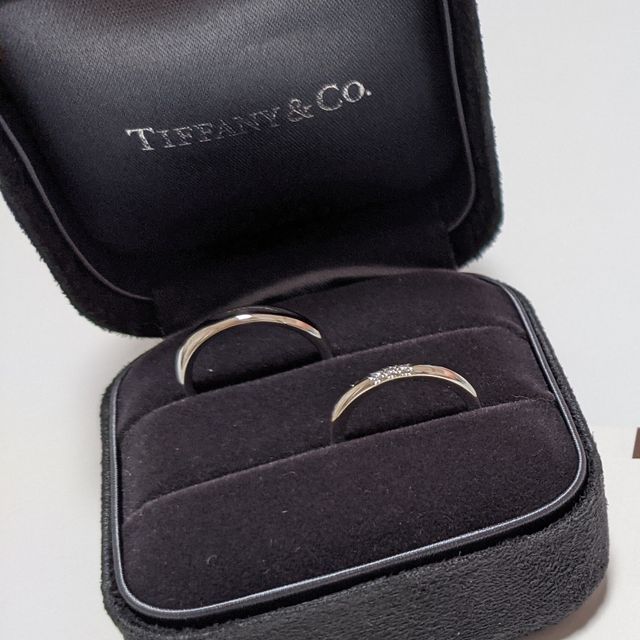 【ティファニー(Tiffany & Co.)の口コミ】 婚約指輪がTiffanyだったので、あわせて結婚指輪もTiffanyで購入しました…