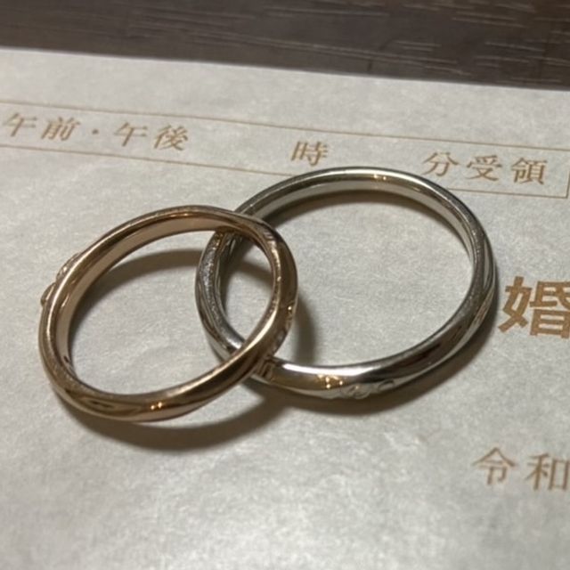 【ケイウノ ブライダル(K.UNO BRIDAL)の口コミ】 ホームページで細身のデザインでリングを見てから、担当の方にお願いし、…