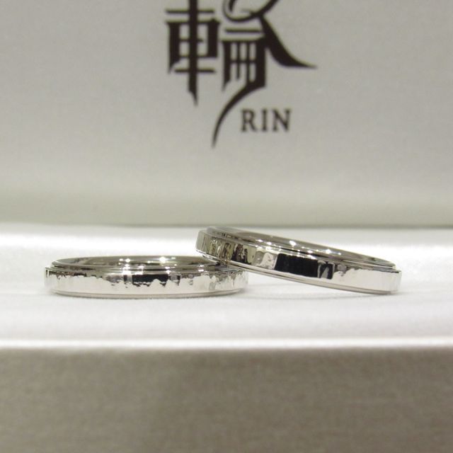 【輪-RIN-の口コミ】 シンプルだけど、個性的な指輪を探していて、店頭でまさに自分の好みにぴ…
