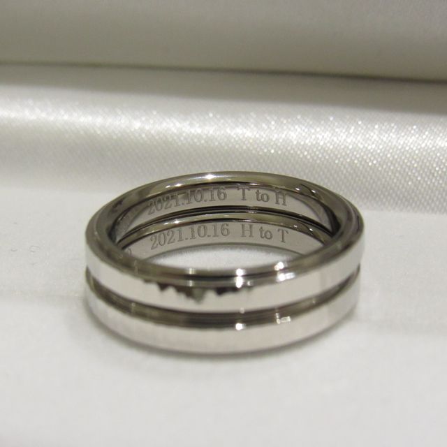 【輪-RIN-の口コミ】 シンプルだけど、個性的な指輪を探していて、店頭でまさに自分の好みにぴ…