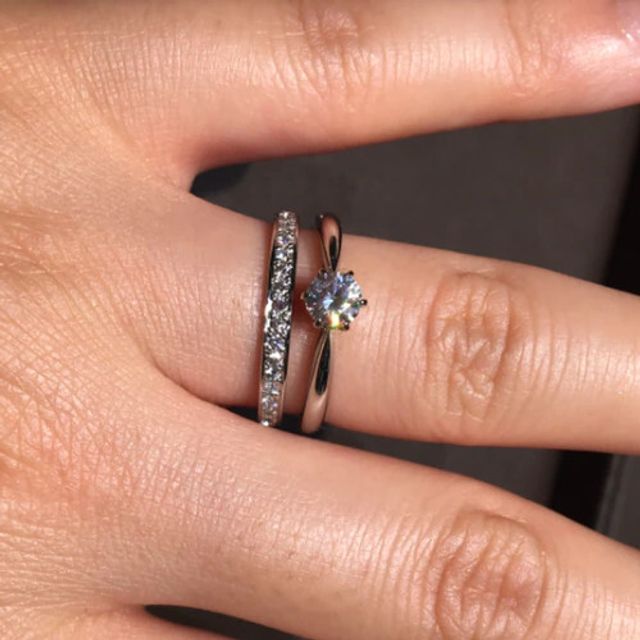 【アイプリモ(I-PRIMO)の口コミ】 引っかかりのないハーフエタニティのマリッジリングを探しており、イメー…