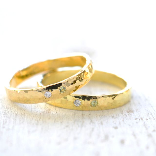 【湘南彫金工房 andfuseの口コミ】 結婚指輪は自分たちだけの特別なのものにしたい！と思い、手作りできるお…