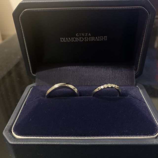 【銀座ダイヤモンドシライシの口コミ】 ゼクシィに乗っていた銀座ダイヤモンドシライシさんの結婚指輪に一目惚れ…