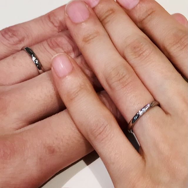 【アイプリモ(I-PRIMO)の口コミ】 婚約指輪を購入させてもらったお店で、引き続き、結婚指輪を購入すること…