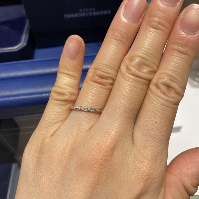 【銀座ダイヤモンドシライシの口コミ】 指輪の種類が豊富でしたので、こちらの希望の条件が合うものを数種類見る…