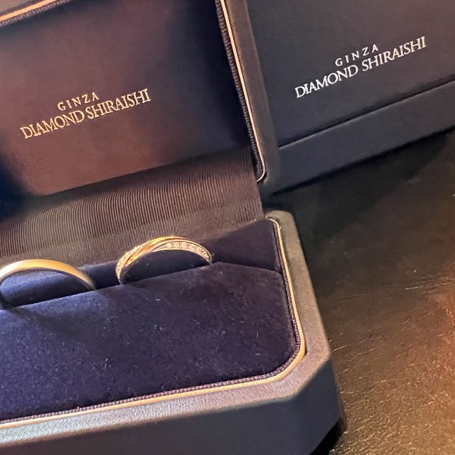 【銀座ダイヤモンドシライシの口コミ】 指輪のデザインは事前に銀座ダイヤモンドシライシのHPで確認して、気に入…
