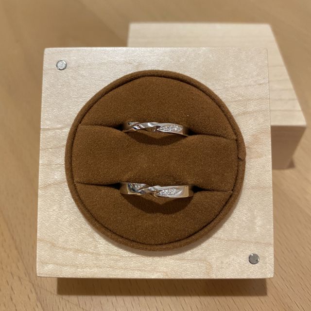【ringram(リングラム)の口コミ】 手作りで作れて、デザインが凝ってるものにしたかったため。一生の指輪だ…