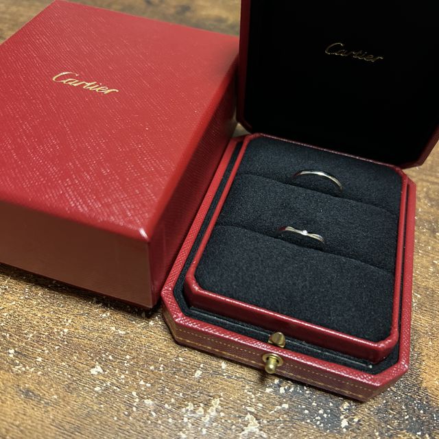 【カルティエ(Cartier)の口コミ】 憧れのカルティエの指輪なのでどれにするか迷いましたがダイヤがついてい…