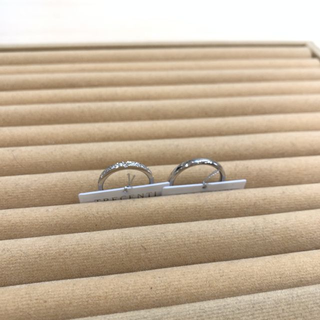 【TRECENTI(トレセンテ)の口コミ】 ハーフエタニティのデザイン、そして何より双子ダイヤモンドがとても素敵…