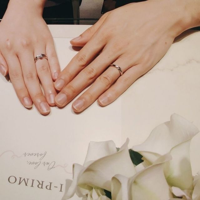【アイプリモ(I-PRIMO)の口コミ】 結婚指輪は、ストレートよりも少し動きがあるものが良いと思い、ウェーブ…
