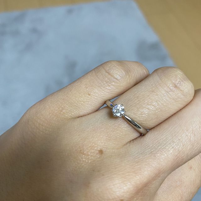 【銀座ダイヤモンドシライシの口コミ】 ダイヤモンドの質のよさや、カットのこだわりを聞いてとてもきれいだと感…