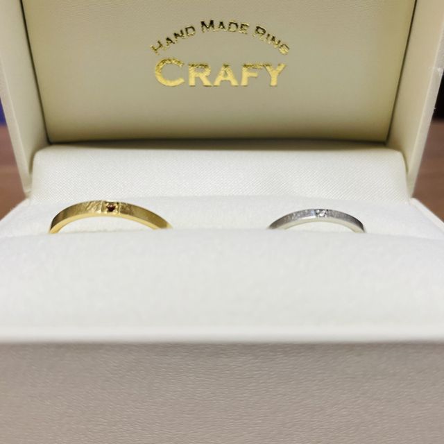 【CRAFY(クラフィ)の口コミ】 自分達で好きな素材を選び、表面の加工や入れる石を決めるのが楽しかった…