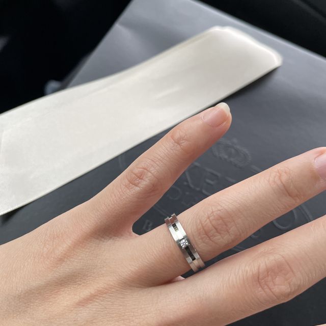 【エクセルコダイヤモンド(EXELCO DIAMOND)の口コミ】 太めのリングを探しており、ネットで何店舗か候補を選びお店に見に行った…