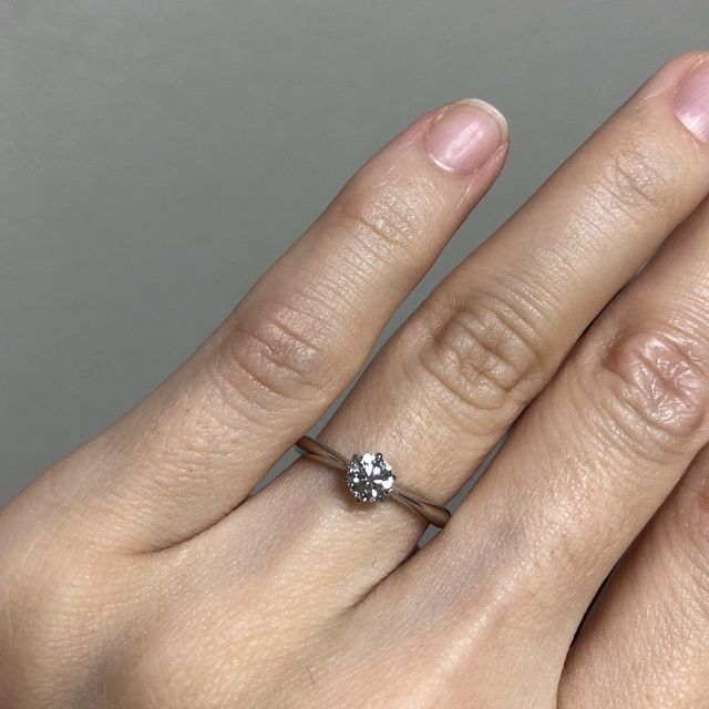 【ラザール ダイヤモンド(LAZARE DIAMOND)の口コミ】 王道の形が良い！という私の要望に彼が悩んで選んでくれました！王道の形…