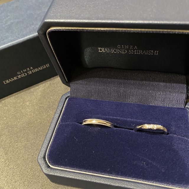 【銀座ダイヤモンドシライシの口コミ】 指輪のデザインについては、お互い欲しいものにしようと決めていたのでそ…