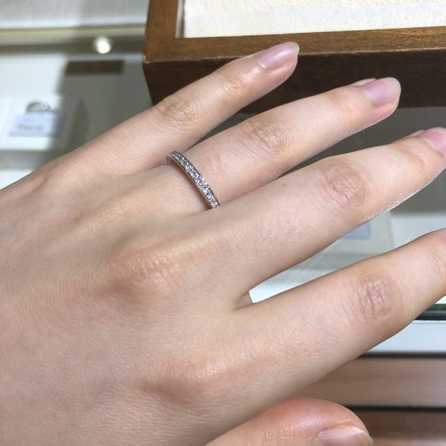 【TRECENTI(トレセンテ)の口コミ】 □石の落下・引っかかりのないよう、ダイヤの留め方を工夫されていて、日常…