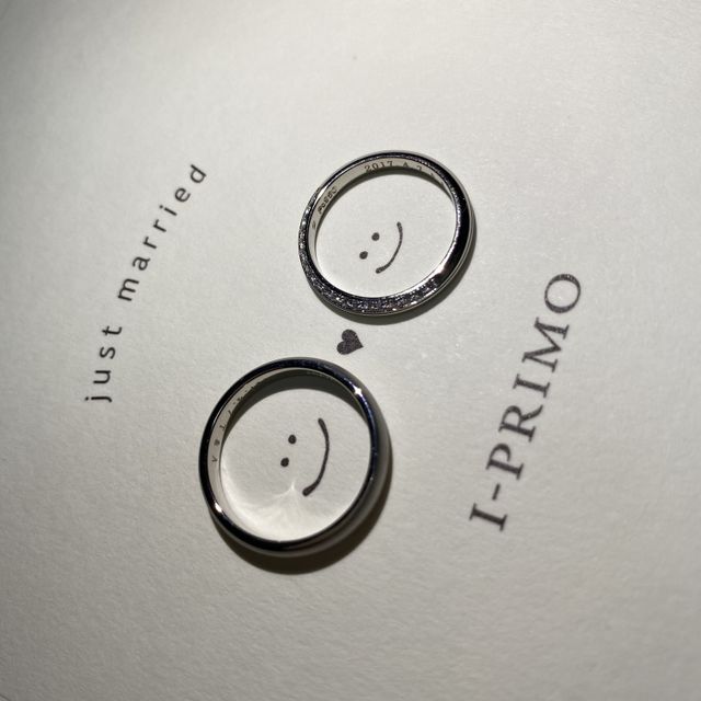 【アイプリモ(I-PRIMO)の口コミ】 指輪にダイヤがたくさんついている面と、シンプルな何もない面とを使う場…