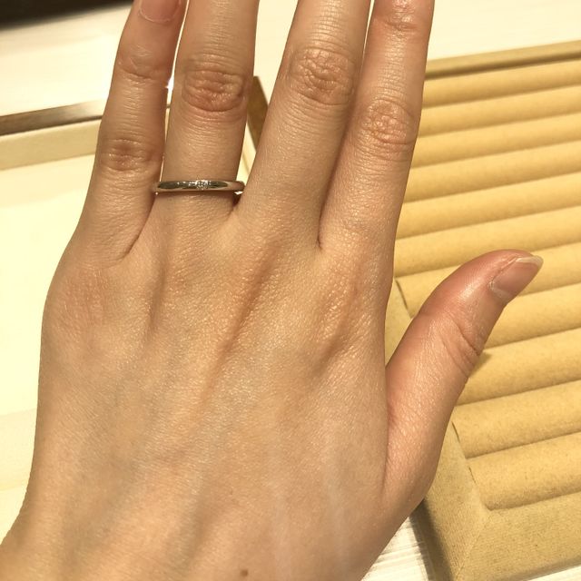 【TRECENTI(トレセンテ)の口コミ】 複数のお店から指輪を探している中で、清楚で可愛らしいデザインが気に入…
