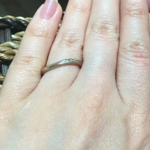 【杢目金屋(もくめがねや)の口コミ】 写真だと若干分かりにくいかもしれませんが、実物はハッキリと杢目模様が…