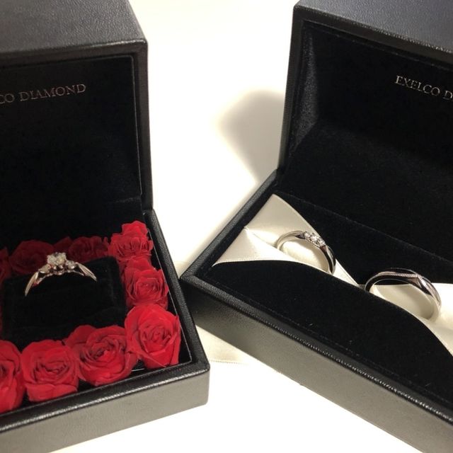 【エクセルコダイヤモンド(EXELCO DIAMOND)の口コミ】 デザインについて男性用、女性用それぞれがとても素敵でした。女性用はセ…