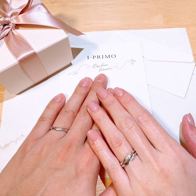 【アイプリモ(I-PRIMO)の口コミ】 友人のおすすめで知り、もともとアイプリモさんの指輪のデザインが好きで…