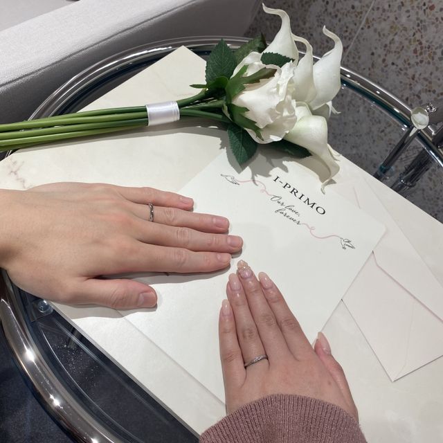 【アイプリモ(I-PRIMO)の口コミ】 お互いが納得できるデザインで気に入り購入しました。
他の人と被らないよ…