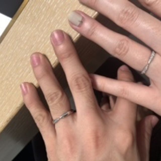 【ティファニー(Tiffany & Co.)の口コミ】 婚約指輪と同じデザインなので、やはり重ね付けしたときにぴったり合うの…