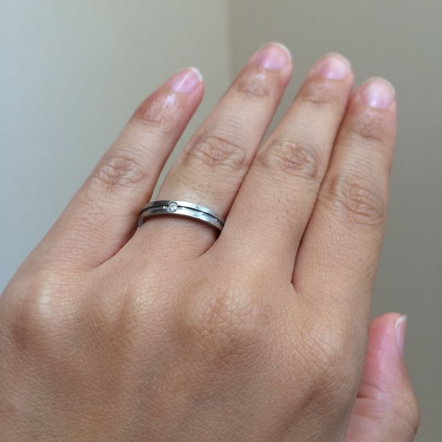 【アイプリモ(I-PRIMO)の口コミ】 夫婦揃って気にいった始めての指輪でした。人と同じようなシンプルなもの…