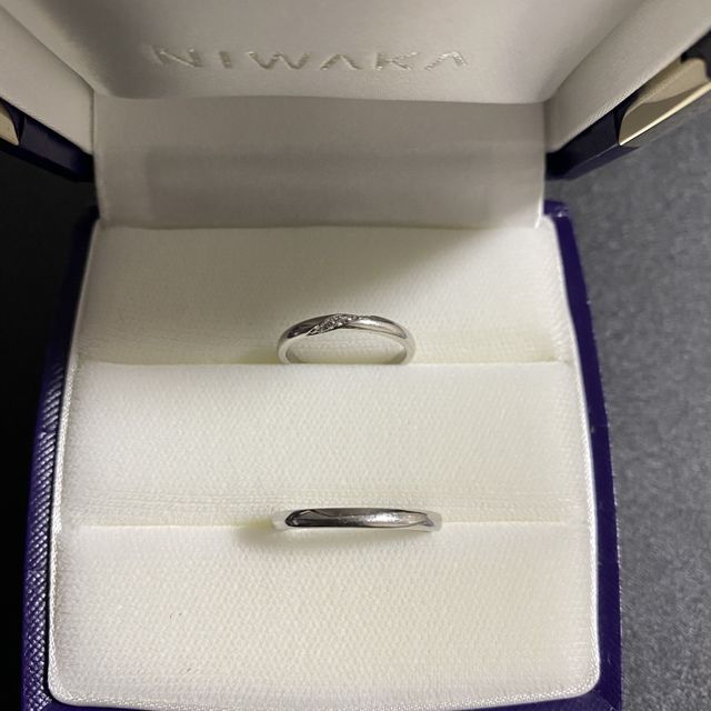 【俄(にわか)の口コミ】 他のブランドも試着しましたが、ダイヤモンドが悪目立ちせず、普段つける…